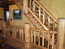 Big Sky MT Custom Log Staircase