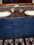 Blue Bathroom Cabinets, Big Sky MT