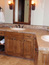 Custom Log Home, bathroom Counter