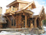 Custom Log Home From Driveway, Big Sky MT