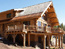 Log Home Balcony, Big Sky MT