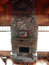 Handcrafted Unique Big Sky Log Home Fireplace