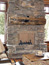 Log Home Rock Fireplace, Big Sky MT