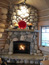 Rock Fireplace, Log Home, Big Sky MT