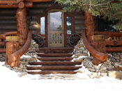 Big Sky MT Log Home Entry Way