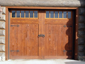 Big SKy MT Log Home Garage Door