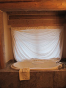 Bathtub in Log home, Big Sky MT