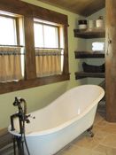 Bathroom in Log Home, Big Sky MT