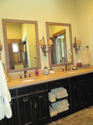 Bathroom in Log Home, Big Sky MT