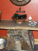 Rock Bathroom Counter, Big Sky MT