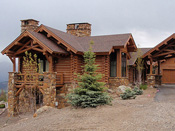 Custom Log Home, Gallatin Gateway MT