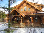 Big Sky Custom Log Home in Big Sky, MT