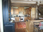 Bozeman MT Custom Log Home Kitchen